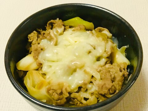 トロ〜リとろける＊チーズ牛丼